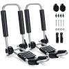 GYMAX 2Pcs J-Bar Kayak Roof Rack, Universal Foldable Kayak Carrier for Kayak, Canoe, Surf Board, Ski Board, Rooftop Mount on SUV, Car and Truck Crossbar (One Side) view 1