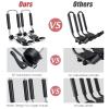 GYMAX 2Pcs J-Bar Kayak Roof Rack, Universal Foldable Kayak Carrier for Kayak, Canoe, Surf Board, Ski Board, Rooftop Mount on SUV, Car and Truck Crossbar (One Side) view 4