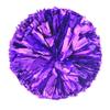 Anntool 2 Pcs Pom Poms Cheerleading with Baton Handle, 13'' Purple Metallic Foil Plastic Cheerleader Pom Poms for Sports Team Spirit Party Dance, Cheer Pom Poms Squad Spirit Poms for Kids Adult view 1