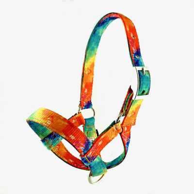 Halter-All Alpaca Halter, S M L, Made in USA, Lead, Fence Tie, 24 Patterns, Figure 8, Small, Medium, Large, Livestock (Polka Dot, Large)
