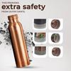 COPRON Copper Water Bottle for Drinking Water, An Ayurvedic Pure Copper Water Bottle Container Vessel 900 ml 30 fl oz, Large Leak Proof Smooth Finish, Wildflower, CZ-99ID-SXEQ view 4