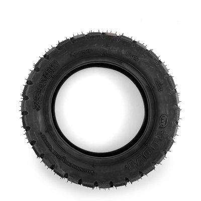 255x80 Inflated Tire for Mountain Scooter 10 Inch Replacement Off-Road Tyre with Tube Compatible with Our Drum Brake Wheel (Outer tire)