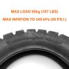 255x80 Inflated Tire for Mountain Scooter 10 Inch Replacement Off-Road Tyre with Tube Compatible with Our Drum Brake Wheel (Outer tire) view 3