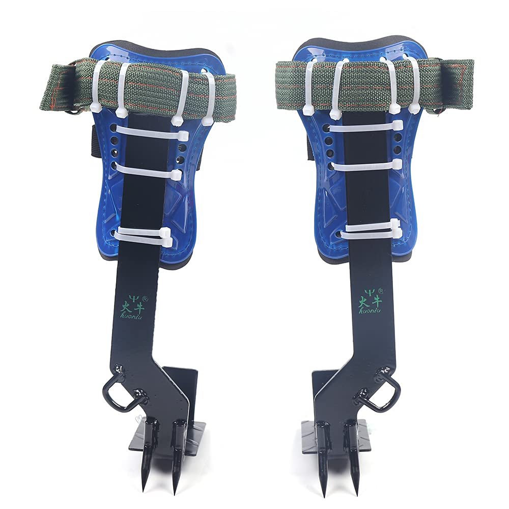 Tree Climbing Spike Set Safety Non-Slip Adjustable Belt Straps Portable Lanyard Carabiner for Hunting Observation Outdoor Picking Fruit Pick Trees Pole Hook