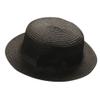 Baby Bowknot Straw Hat Kid Toddler Beach Sun Cap Breathable Sun Straw Hat Beach Sun Visor Hat (Black, one Size) view 1