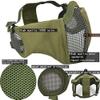 MH Tactical Fast Helmet Combined,with Foldable Ear Protection Half Face Mesh Mask and Goggles for Airsoft Paintball CS Game Set view 4