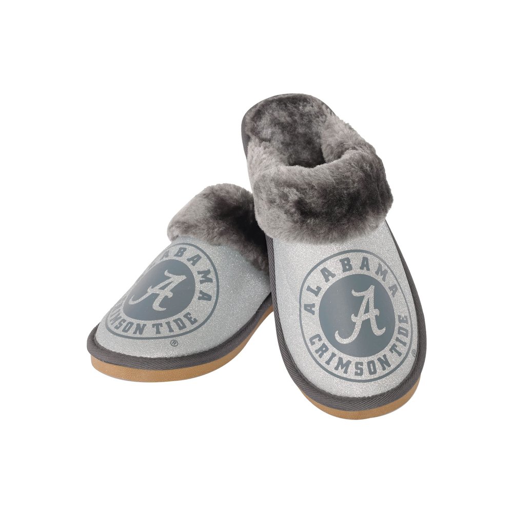 Alabama Crimson Tide NCAA Womens Glitter Open Back Moccasin - XL