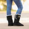 FOCO Pittsburgh Penguins NHL Womens Knit High End Button Boot Slipper - XL view 4