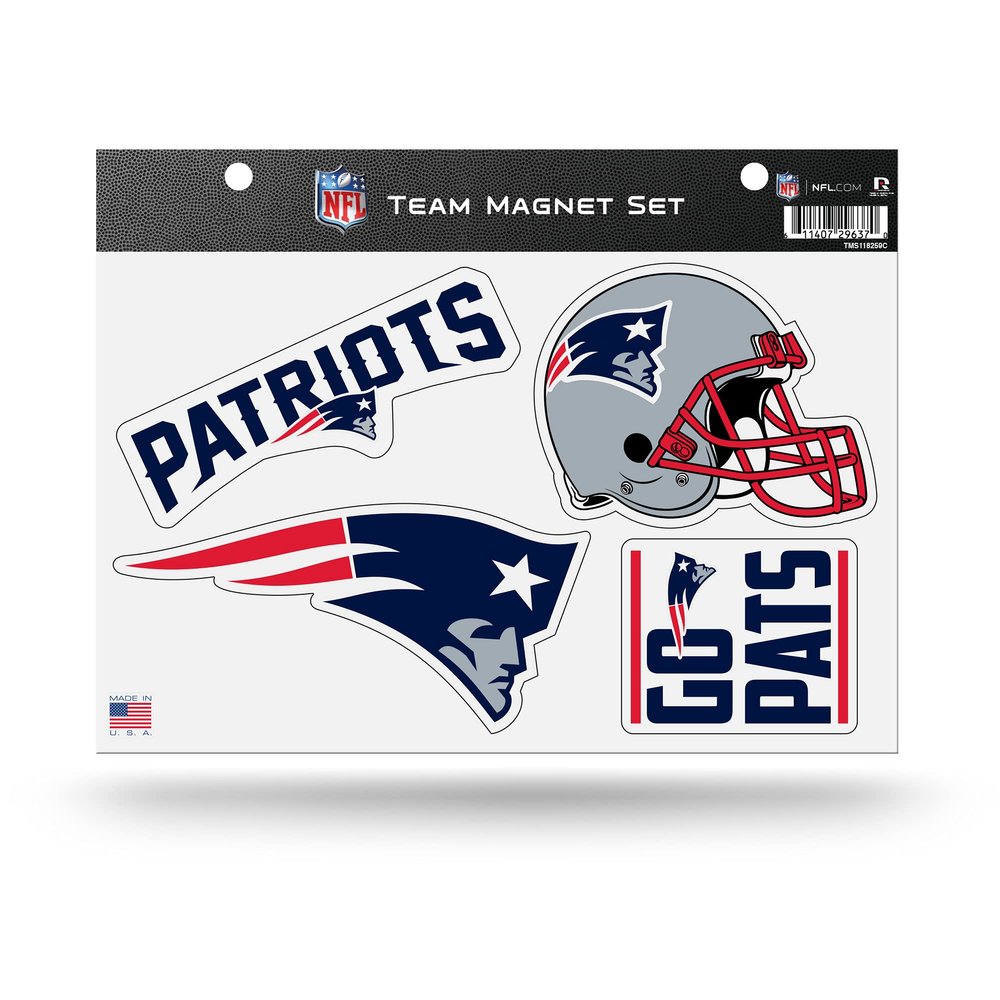 Rico Industries NFL Football New England Patriots Alternate Team Magnet Sheet