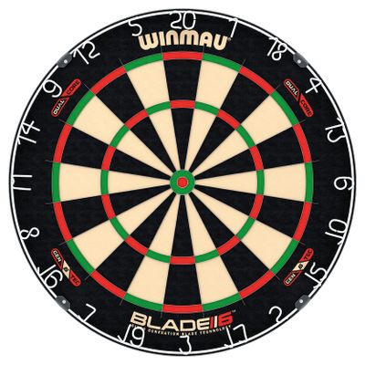 WINMAU Darts Blade 6 Dual Core Professional Dartboard with Official Tournament Specifications | Endorsed by The PDC