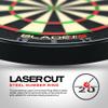 WINMAU Darts Blade 6 Triple Core Carbon Professional PDC Dartboard with Official Tournament Specifications | Endorsed by The PDC view 4