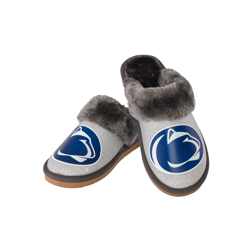 Penn State Nittany Lions NCAA Womens Glitter Open Back Moccasin - L