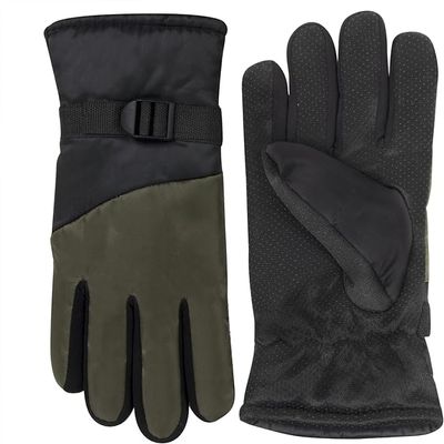 Trail maker Two Tone Winter Gloves for Adult Women, Men, Warm for Extreme Weather Windproof Waterproof Insulated Gloves, Skiing, Snowboarding, Camping (Green)