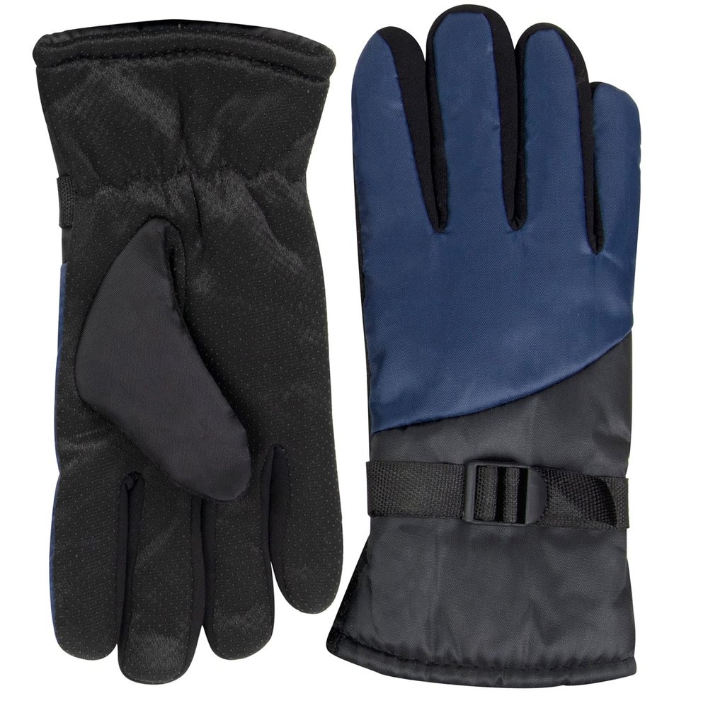 Trail maker Two Tone Winter Gloves for Adult Women, Men, Warm for Extreme Weather Windproof Waterproof Insulated Gloves (Blue)