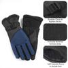 Trail maker Two Tone Winter Gloves for Adult Women, Men, Warm for Extreme Weather Windproof Waterproof Insulated Gloves (Blue) view 2