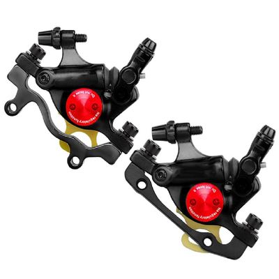 LYYCX Hydraulic Disc Brake Caliper Front and Rear Mountain Bike Disc Brake Electric Disc Brake (Color : Black, Size : Front and Rear Brakes)