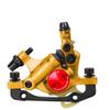 LYYCX Hydraulic Disc Brake Caliper Front and Rear Mountain Bike Disc Brake Electric Disc Brake (Color : Gold, Size : Front Brake) view 1