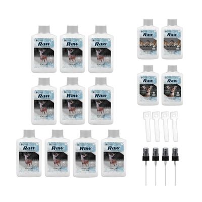RAW Frozen Scents Early Season Package Deer Attractant Scent Scrape Lure, Peak Estrus, Buck Scent, Deer Hunting (Large Early Season Pro Pack)