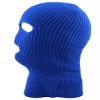 Ski Mask Knit Three Hole Mask Full Face Cover Knitted Balaclavas Warm Hat Adult Winter Hats (Royal Blue, 3) view 2