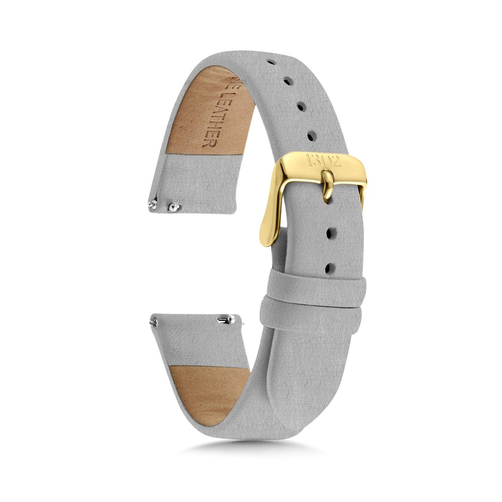 18mm Women's Watch Bands, 14mm Watch Bands, 16mm Watch Bands, Women's Leather Watch Bands, 20mm Easy Interchangeable Watch Band, Quick Release, Fits Many Brands (Textured Grey, 20mm)