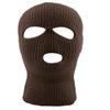 Ski Mask Knit Three Hole Mask Full Face Cover Knitted Balaclavas Warm Hat Adult Winter Hats (Brown, 1) view 1