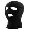 Ski Mask Knit Three Hole Mask Full Face Cover Knitted Balaclavas Warm Hat Adult Winter Hats (Black, 1) view 2