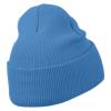 e4Hats.com Smile Face Embroidered Long Beanie - Sky Blue OSFM view 3