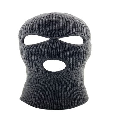 Ski Mask Knit Three Hole Mask Full Face Cover Knitted Balaclavas Warm Hat Adult Winter Hats (Grey, 1)