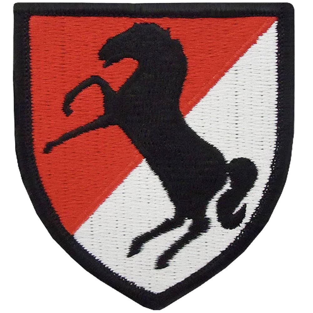 11th Armored Cavalry Regiment Full Color Patch with Hook Fastener (Military Issued)-Veteran Owned Business