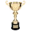 Decade Awards Gold Metal Cup Trophy - 11.5 Inch Tall | Corporate Love Cup Award - Engraved Plate on Request (11.5 Inch Tall) view 1