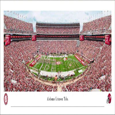 Alabama Crimson Tide Football - Unframed 40 x 13.5 Poster by Blakeway Panoramas