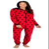 Prestigez Holiday Women, Girl or Toddler Mommy and Me Matching Onesie Pajama Costume, Cheetah, Cat, and Ladybug, Red - Ladybug, Size Small view 4