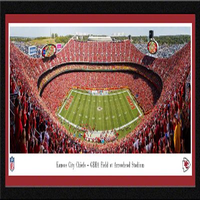Kansas City Chiefs - 42x15.5-inch Single Mat, Select Framed Picture by Blakeway Panoramas