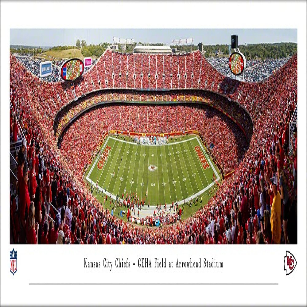 Kansas City Chiefs - Unframed 40 x 13.5 Poster by Blakeway Panoramas