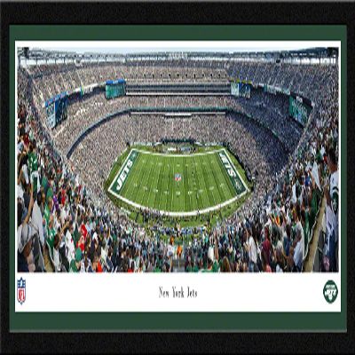 New York Jets - 42x15.5-inch Single Mat, Select Framed Picture by Blakeway Panoramas