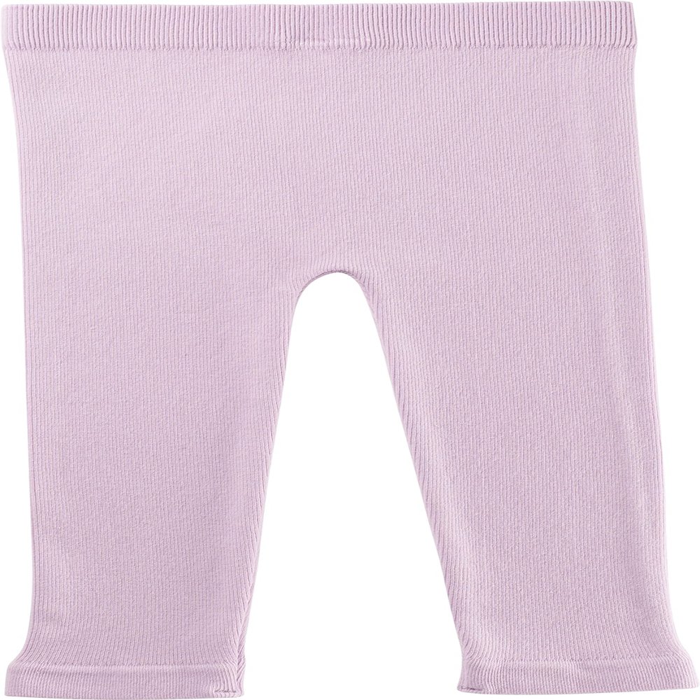 Silky Toes Baby Leggings, Toddler Seamless Panty Soft Cotton Knit Pants for Girls and Boys Lavender