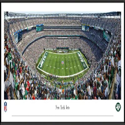 New York Jets - 40.25x13.75-inch Standard Framed Print by Blakeway Panoramas
