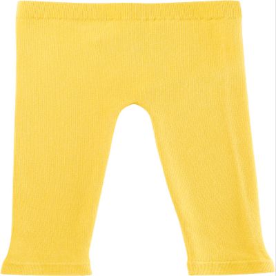 Silky Toes Baby Leggings, Toddler Seamless Panty Soft Cotton Knit Pants for Girls and Boys Yellow