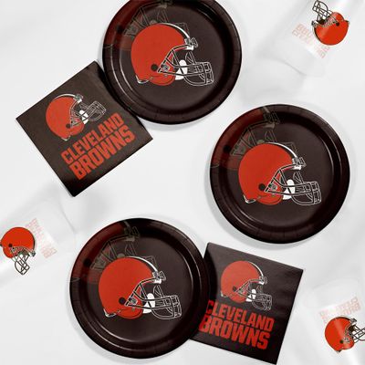 Trendware Cleveland Browns Tailgating Kit, Serves 8, Officially Licensed