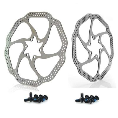 LvTu Disc Brake Rotor 160mm 180mm, 2pcs, Stainless Steel 6 Bolt Floating Rotors Include 12 Screws (Size : 160mm)