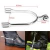 Kakalote A Pair Horse Spurs Stainless Steel Spurs with Roller Ball for Men Women Rider(Size:Women Horse Spurs) view 2