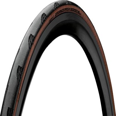 Continental Grand Prix 5000 S TR - Black/Transparent - Tubeless Road Bike Tire | Fast, Light, Durable - BlackChili, Vectran Breaker, LazerGrip, Active Comfort Technology 700x30