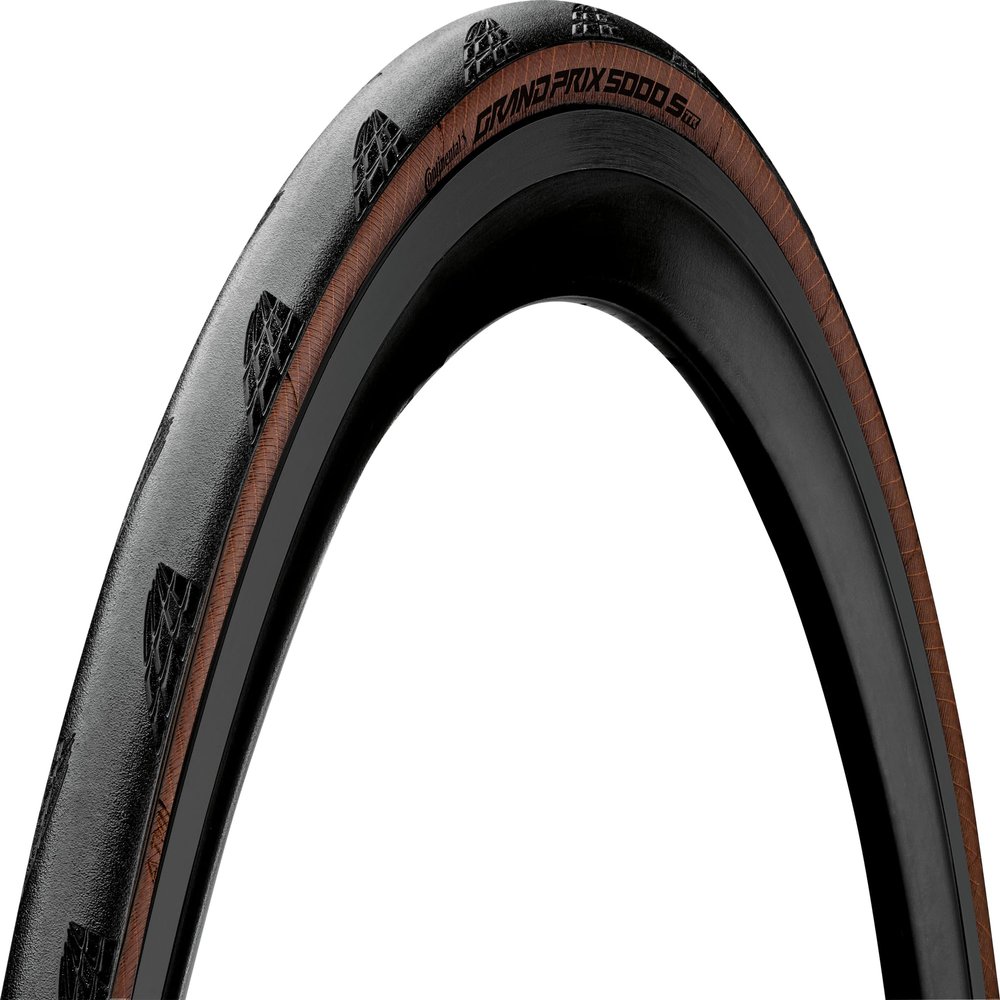 Continental Grand Prix 5000 S TR - Black/Transparent - Tubeless Road Bike Tire | Fast, Light, Durable - BlackChili, Vectran Breaker, LazerGrip, Active Comfort Technology 700x30