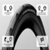Continental Grand Prix 5000 S TR - Black/Transparent - Tubeless Road Bike Tire | Fast, Light, Durable - BlackChili, Vectran Breaker, LazerGrip, Active Comfort Technology 700x30 view 2