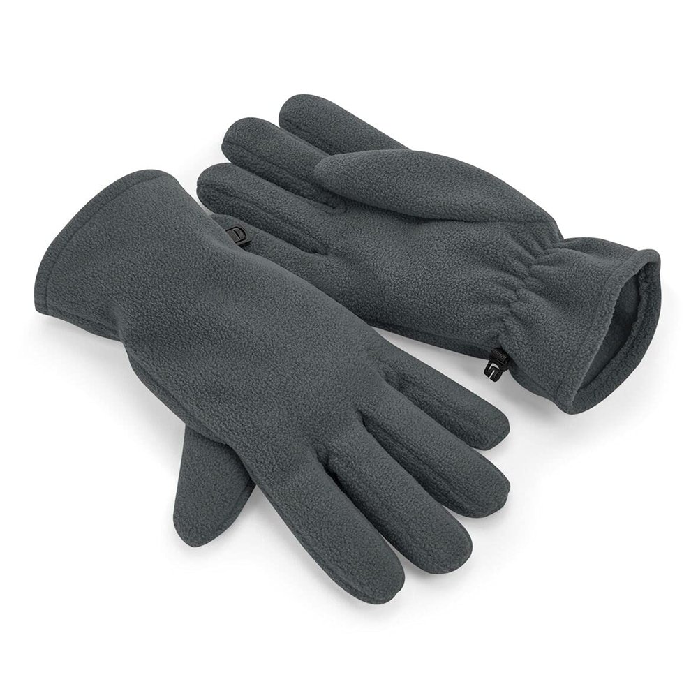 Beechfield Recycled Fleece Gloves (S, M) (Steel Grey)