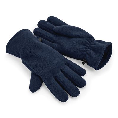 Beechfield Recycled Fleece Gloves (L, XL) (French Navy)