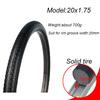 20 Inch Bike Tire Solid Bike Tires Airless Anti-SlipTyre for Road Bike BMX Bike Kids' Bike Tire 20x1.75 (20X1.75) view 3