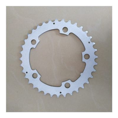MYEEI Chain Wheel Road Bicycle Chainwheel BCD 110MM 52T/36T Folding Bike Chainring 3/32 CNC Gear Fixed Chain Wheel 5-10 Speed Double Disc (Color : 36T Silver)