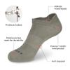 MONFOOT Women's and Men's 4 Pairs Sports Athletic Mesh Ankle Socks Multicolor Large, multipack view 2