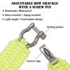 Savior Survival Gear Apple Watch Band 38mm Replacement Survival Paracord Watch Band with Stainless Steel Adjustable Shackle (550 Paracord, Large) (Glow in the Dark Yellow) view 2